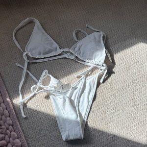NWT Aerie White Bikini Set size XS